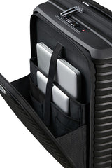 Upscape Expanderbar Kabinväska Med Framfack 4 hjul 55cm Black