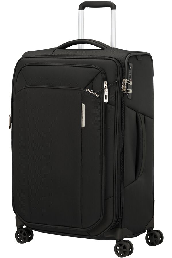 Respark Expanderbar resväska med 4 hjul 67cm Ozone Black