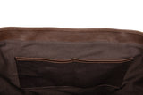 byAxel Tote Bag i brunt läder tillverkad i italien