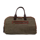 Weekend Bag M, canvas och skinn
