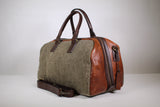 Weekend Bag M, canvas och skinn