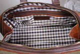Weekend Bag M, canvas och skinn