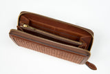 TUSCANY WOVEN WALLET BROWN